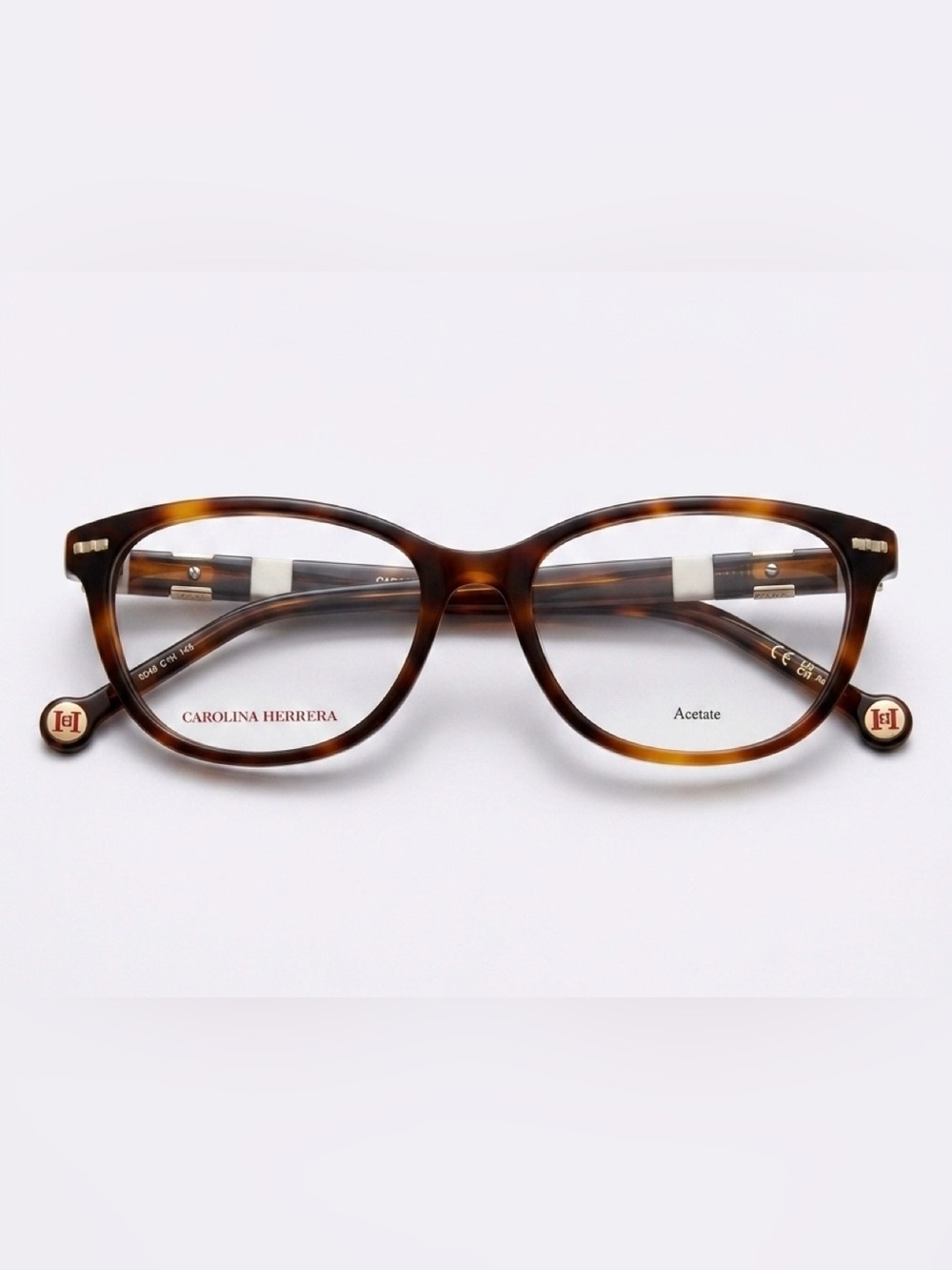 Carolina Herrera Brown Tortoiseshell Women's Acetate Glasses